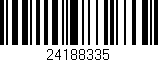 Código de barras (EAN, GTIN, SKU, ISBN): '24188335'