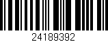 Código de barras (EAN, GTIN, SKU, ISBN): '24189392'
