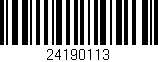 Código de barras (EAN, GTIN, SKU, ISBN): '24190113'