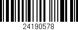 Código de barras (EAN, GTIN, SKU, ISBN): '24190578'