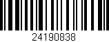 Código de barras (EAN, GTIN, SKU, ISBN): '24190838'