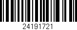Código de barras (EAN, GTIN, SKU, ISBN): '24191721'