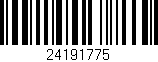 Código de barras (EAN, GTIN, SKU, ISBN): '24191775'