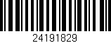 Código de barras (EAN, GTIN, SKU, ISBN): '24191829'