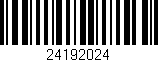 Código de barras (EAN, GTIN, SKU, ISBN): '24192024'