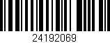 Código de barras (EAN, GTIN, SKU, ISBN): '24192069'