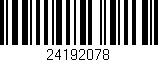 Código de barras (EAN, GTIN, SKU, ISBN): '24192078'