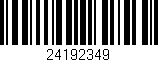 Código de barras (EAN, GTIN, SKU, ISBN): '24192349'