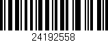 Código de barras (EAN, GTIN, SKU, ISBN): '24192558'
