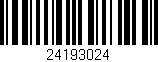 Código de barras (EAN, GTIN, SKU, ISBN): '24193024'