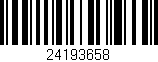 Código de barras (EAN, GTIN, SKU, ISBN): '24193658'