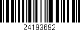 Código de barras (EAN, GTIN, SKU, ISBN): '24193692'