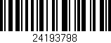 Código de barras (EAN, GTIN, SKU, ISBN): '24193798'