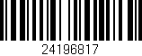 Código de barras (EAN, GTIN, SKU, ISBN): '24196817'
