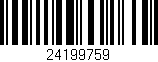 Código de barras (EAN, GTIN, SKU, ISBN): '24199759'