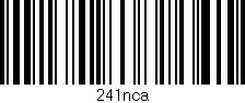 Código de barras (EAN, GTIN, SKU, ISBN): '241nca'