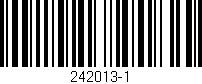 Código de barras (EAN, GTIN, SKU, ISBN): '242013-1'