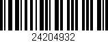 Código de barras (EAN, GTIN, SKU, ISBN): '24204932'