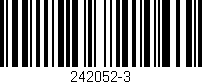 Código de barras (EAN, GTIN, SKU, ISBN): '242052-3'