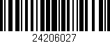 Código de barras (EAN, GTIN, SKU, ISBN): '24206027'