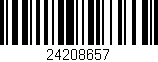 Código de barras (EAN, GTIN, SKU, ISBN): '24208657'