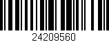 Código de barras (EAN, GTIN, SKU, ISBN): '24209560'