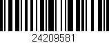 Código de barras (EAN, GTIN, SKU, ISBN): '24209581'