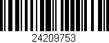 Código de barras (EAN, GTIN, SKU, ISBN): '24209753'