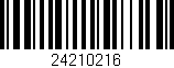 Código de barras (EAN, GTIN, SKU, ISBN): '24210216'