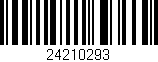 Código de barras (EAN, GTIN, SKU, ISBN): '24210293'