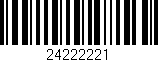 Código de barras (EAN, GTIN, SKU, ISBN): '24222221'