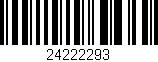 Código de barras (EAN, GTIN, SKU, ISBN): '24222293'