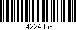 Código de barras (EAN, GTIN, SKU, ISBN): '24224058'