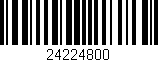 Código de barras (EAN, GTIN, SKU, ISBN): '24224800'
