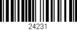 Código de barras (EAN, GTIN, SKU, ISBN): '24231'