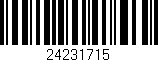 Código de barras (EAN, GTIN, SKU, ISBN): '24231715'