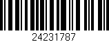 Código de barras (EAN, GTIN, SKU, ISBN): '24231787'