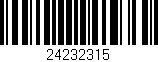 Código de barras (EAN, GTIN, SKU, ISBN): '24232315'