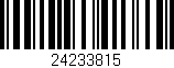 Código de barras (EAN, GTIN, SKU, ISBN): '24233815'