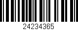 Código de barras (EAN, GTIN, SKU, ISBN): '24234365'