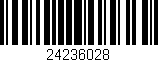 Código de barras (EAN, GTIN, SKU, ISBN): '24236028'