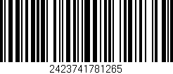 Código de barras (EAN, GTIN, SKU, ISBN): '2423741781265'