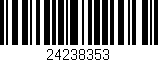 Código de barras (EAN, GTIN, SKU, ISBN): '24238353'