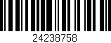 Código de barras (EAN, GTIN, SKU, ISBN): '24238758'