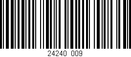Código de barras (EAN, GTIN, SKU, ISBN): '24240/009'