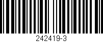 Código de barras (EAN, GTIN, SKU, ISBN): '242419-3'