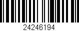 Código de barras (EAN, GTIN, SKU, ISBN): '24246194'