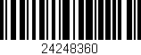 Código de barras (EAN, GTIN, SKU, ISBN): '24248360'