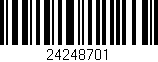 Código de barras (EAN, GTIN, SKU, ISBN): '24248701'