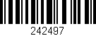 Código de barras (EAN, GTIN, SKU, ISBN): '242497'